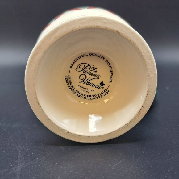 Pioneer Woman Christmas Footed Mug Red Green Multicolored 15.5 Oz Holiday - Picture 13 of 16